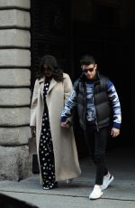 PRIYANKA CHOPRA and Nick Jonas Out for Lunch in Milan 02/14/2020