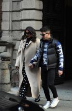 PRIYANKA CHOPRA and Nick Jonas Out for Lunch in Milan 02/14/2020