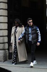 PRIYANKA CHOPRA and Nick Jonas Out for Lunch in Milan 02/14/2020