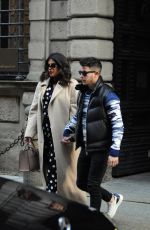 PRIYANKA CHOPRA and Nick Jonas Out for Lunch in Milan 02/14/2020