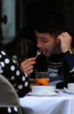 PRIYANKA CHOPRA and Nick Jonas Out for Lunch in Milan 02/14/2020