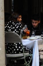 PRIYANKA CHOPRA and Nick Jonas Out for Lunch in Milan 02/14/2020