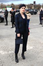 RACHEL BROSNAHAN Arrives at Dior Fashion Show in Paris 02/25/2020