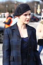 RACHEL BROSNAHAN Arrives at Dior Fashion Show in Paris 02/25/2020