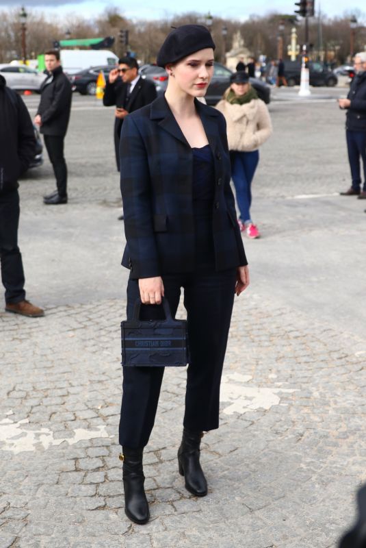 RACHEL BROSNAHAN Arrives at Dior Fashion Show in Paris 02/25/2020