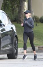 REESE WITHERSPOON Out Jogging in Los Angeles 02/22/2020