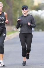 REESE WITHERSPOON Out Jogging in Los Angeles 02/22/2020