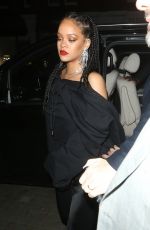 RIHANNA Arrives at Bafta Vogue x Tiffany Fashion and Film After-party in London 02/02/2020