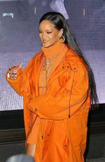 RIHANNA Arrives at Bergdorf Goodman to Introduce Her Fenty Collection in New York 02/07/2020