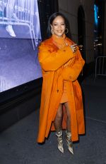 RIHANNA Arrives at Bergdorf Goodman to Introduce Her Fenty Collection in New York 02/07/2020