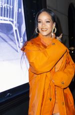 RIHANNA Arrives at Bergdorf Goodman to Introduce Her Fenty Collection in New York 02/07/2020