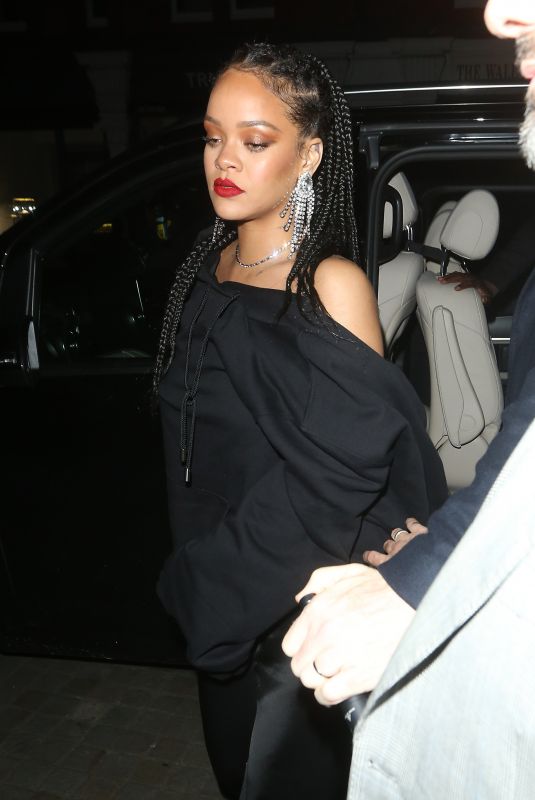 RIHANNA at Bafta Vogue x Tiffany Fashion and Film After-party in London 02/02/2020