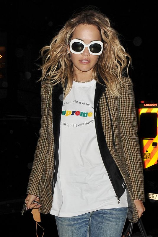 RITA ORA Arrives in London 02/28/2020