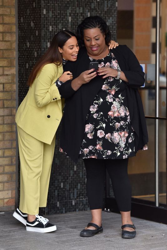 ROCHELLE HUMES and ALISON HAMMOND at ITV Studios in London 02/25/2020