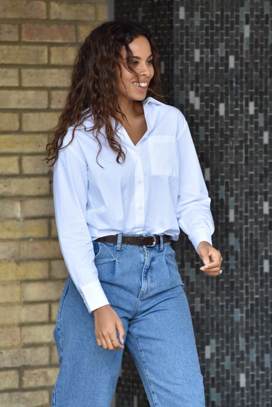 ROCHELLE HUMES at ITV Studio in London 02/04/2020