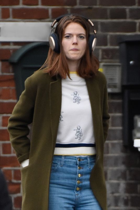 ROSE LESLIE Out and About in London 02/03/2020