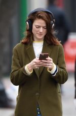 ROSE LESLIE Out and About in London 02/03/2020