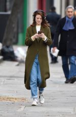 ROSE LESLIE Out and About in London 02/03/2020