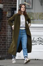 ROSE LESLIE Out and About in London 02/03/2020