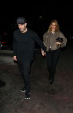 ROSIE HUNTIGNTON-WHITELEY and Jason Statham Out for Dinner in Los Angeles 02/26/2020