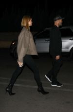 ROSIE HUNTIGNTON-WHITELEY and Jason Statham Out for Dinner in Los Angeles 02/26/2020