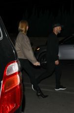 ROSIE HUNTIGNTON-WHITELEY and Jason Statham Out for Dinner in Los Angeles 02/26/2020