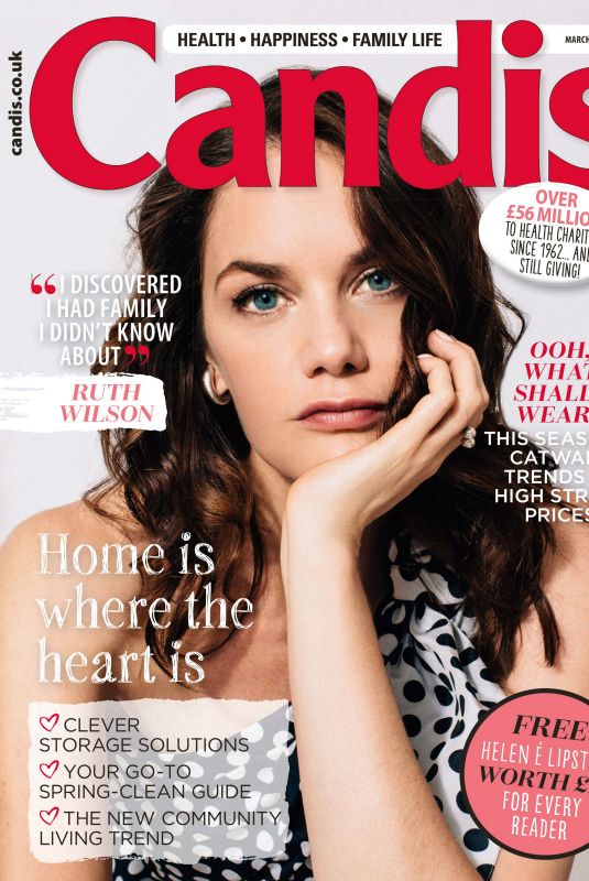 RUTH WILSON in Candis Magazine, March 2020