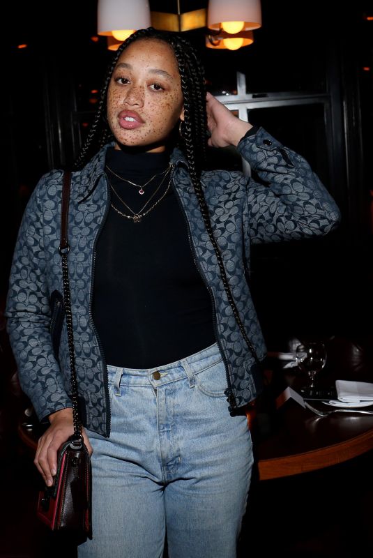 SALEM MITCHELL at Coach Show Afterparty at New York Fashion Week 02/11/2020