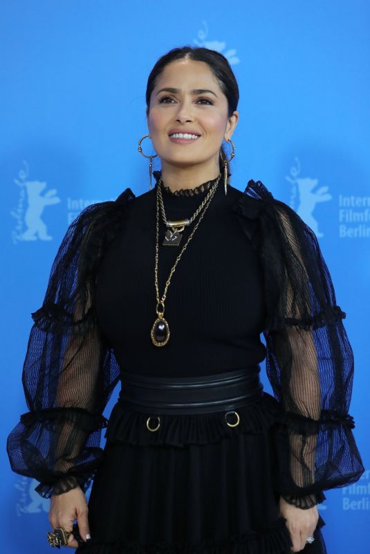 SALMA HAYEK at The Roads Not Taken Photocall 02/26/2020