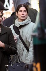 SANDRA BULLOCK on the Set of Unforgiven in Vancouver 02/14/2020