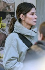 SANDRA BULLOCK on the Set of Unforgiven in Vancouver 02/14/2020