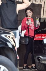 SARAH HYLAND Leaves Dogpoung Gym in Los Angeles 02/14/2020
