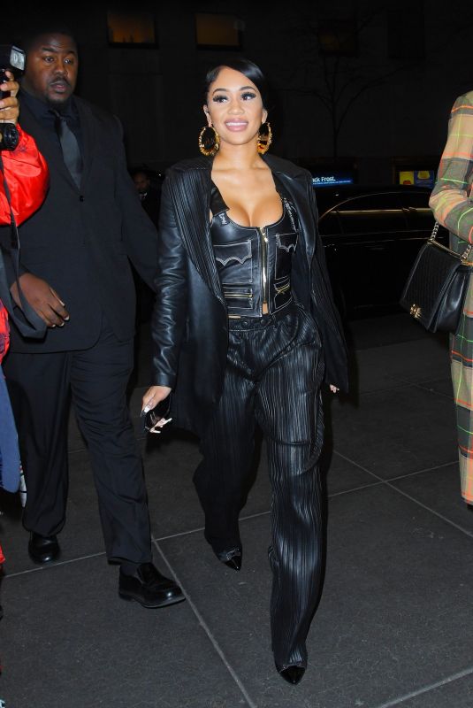 SAWEETIE Arrives at SNL Party in New York 02/08/2020