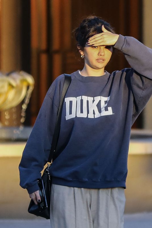 SELENA GOMEZ Out for Lunch in Studio City 02/01/2020