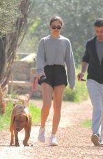 SHANINA SHAIK Out with Her Dogs in Ibiza 02/28/2020