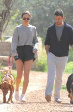 SHANINA SHAIK Out with Her Dogs in Ibiza 02/28/2020