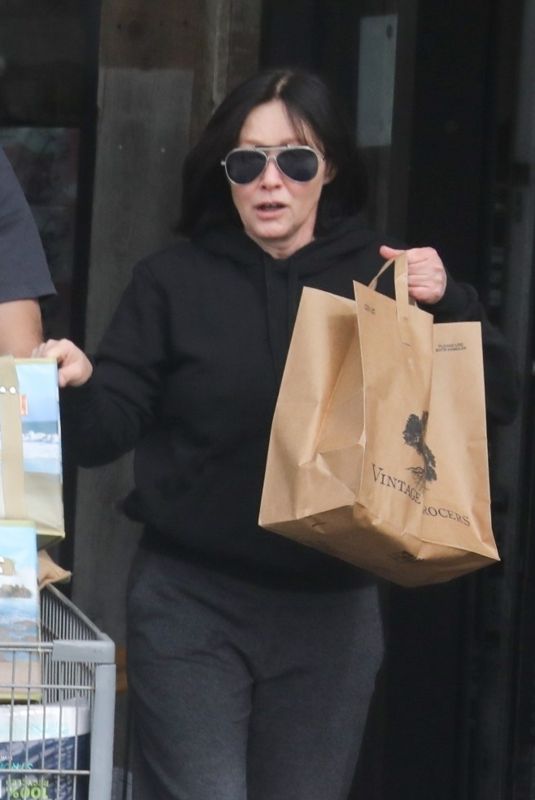 SHANNEN DOHERTY Out Shopping in Malibu 02/18/2020