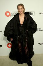 SHARON STONE at Elton John Aids Foundation Oscar Viewing Party in West Hollywood 02/09/2020