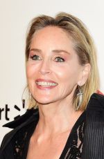 SHARON STONE at Elton John Aids Foundation Oscar Viewing Party in West Hollywood 02/09/2020