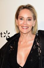 SHARON STONE at Elton John Aids Foundation Oscar Viewing Party in West Hollywood 02/09/2020