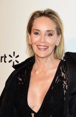 SHARON STONE at Elton John Aids Foundation Oscar Viewing Party in West Hollywood 02/09/2020