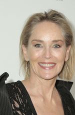 SHARON STONE at Elton John Aids Foundation Oscar Viewing Party in West Hollywood 02/09/2020