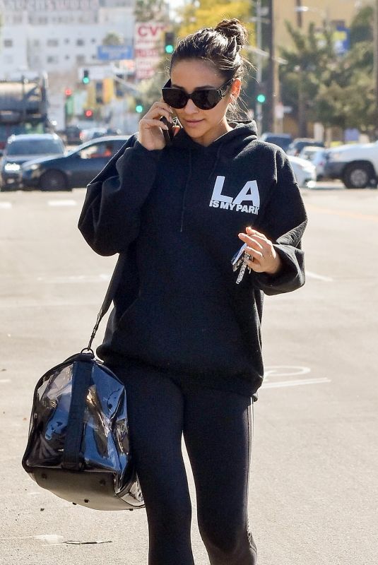 SHAY MITCHELL Leaves a Gym in Los Angleles 02/11/2020
