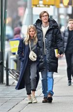 SIENNA MILLER and Lucas Zwirner Out in New York 02/04/2020