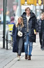 SIENNA MILLER and Lucas Zwirner Out in New York 02/04/2020