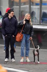 SIENNA MILLER and Tom Sturridge Out with Their Dog in New York 02/26/2020