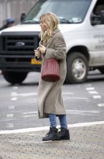 SIENNA MILLER Out in New York 02/03/2020