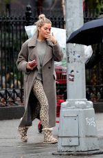 SIENNA MILLER Shows off Her Engagement Ring Out in New York 02/11/2020