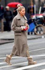 SIENNA MILLER Shows off Her Engagement Ring Out in New York 02/11/2020