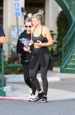 SOFIA RICHIE and LOTTIE MOSS at Yoga Studio in Los Angeles 02/04/2020